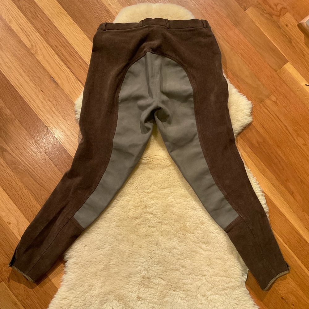 Gutos brown corduroy full seat riding pants